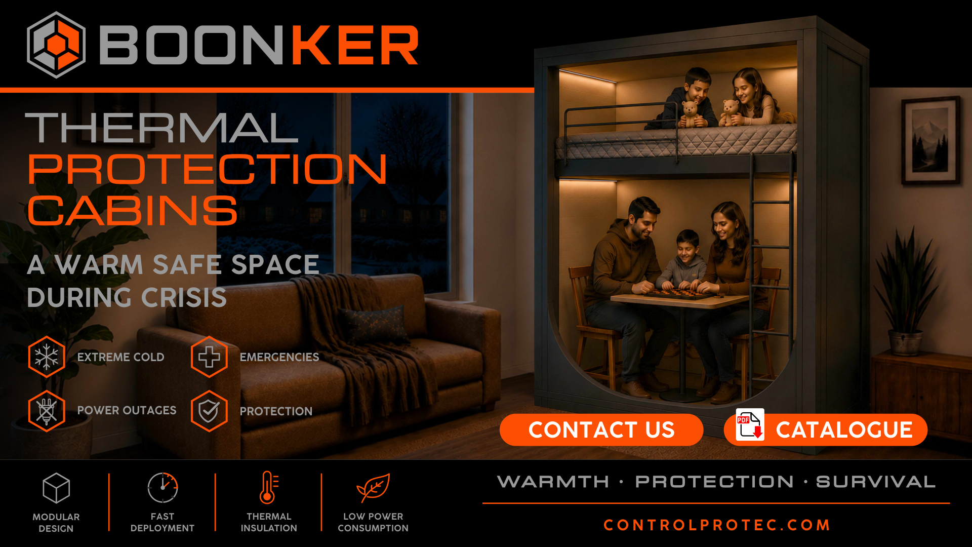 Boonker Thermal Protection Cabins – Desktop
